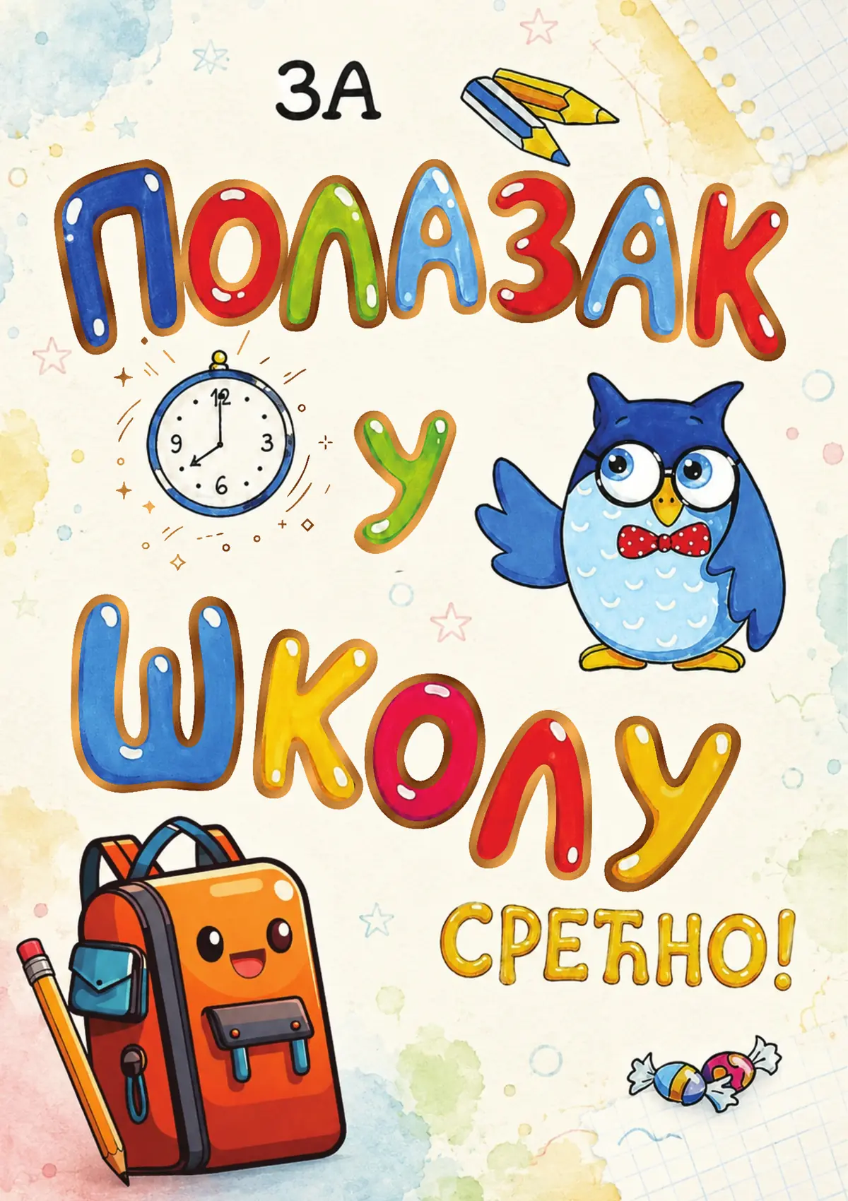 SENIX čestitka — POLAZAK U ŠKOLU